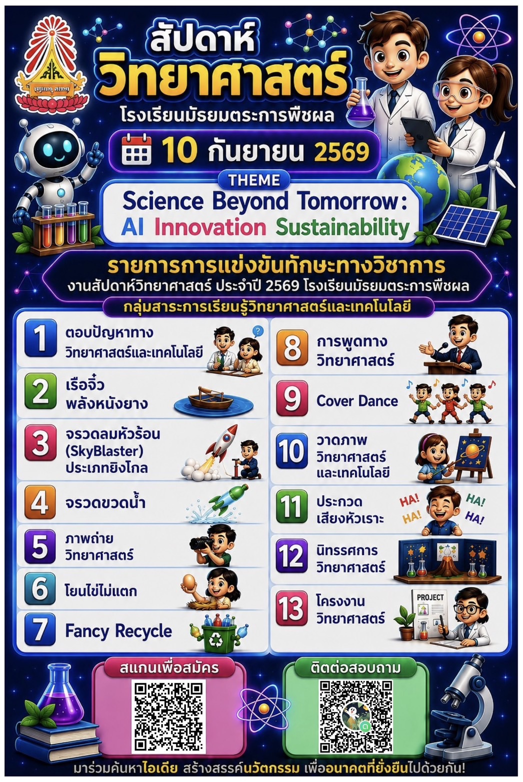โปสเตอร์วิทยาศาสตร์ แนวตั้ง